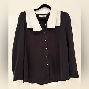 Black Top with White Accents